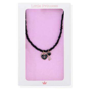  Little Princess Collar Bolitas con Llaves y Corazón 