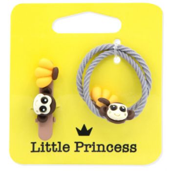 Little Princess Set Clip et Mini Élastique Mono 