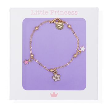  Little Princess Bracelet Comptes Étoile et Fleur 