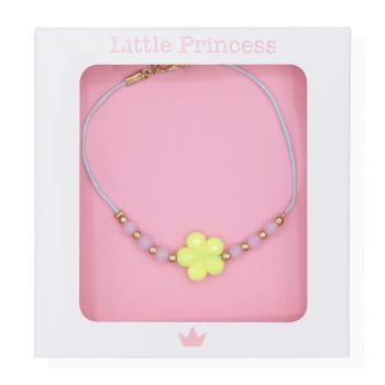 Little Princess Pulsera Hilo y Cuentas Flor 