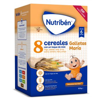 Papilla 8 Cereales con Miel Y Galletas María
