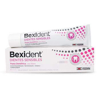 Dentes sensíveis à pasta de dente Bexident