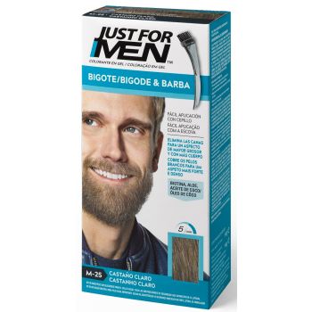 Just for Men Gel Colorido para Barba e Bigote para homem