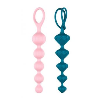 Conjunto de 2 tiras de esferas China Anales Beads