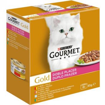 Gourmet Gold Doble Placer Surtido Comida para Gatos
