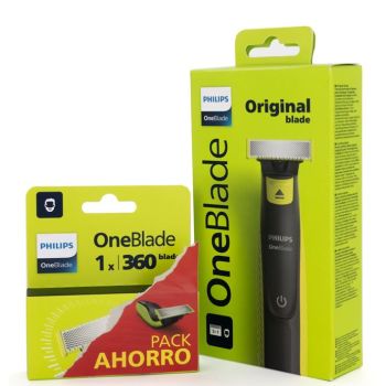 Lâmina original OneBlade + pack de recarga 360º