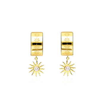 Pendientes Seth Plata de Ley / Recubrimiento oro 18K