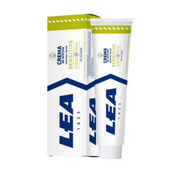 Crema da barba sensitive con pennello