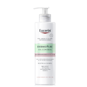 Dermo Pure Oil Control Gel Limpiador Rostro y Cuerpo Triple Efecto