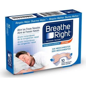 Breathe Right Medianas Bandelettes nasales classiques moyennes