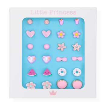 Little Princess Set 12 paires de boucles d’oreilles Sweet
