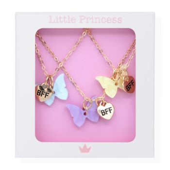 Little Princess Set 3 Colliers BFF Papillon