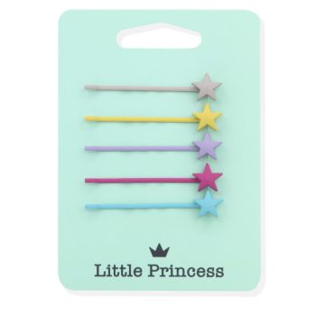 Little Princess Set 5 Épingles à cheveux Étoiles Multicolore