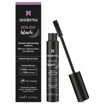 Seslash Black Mascara régénérant aux pigments noirs