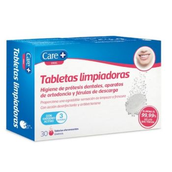 Tabletas Limpiadoras Higiene de prótesis dentales, aparatos de ortodoncia y férulas de descarga