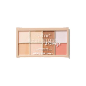 Paleta de Rosto em Base, Blush e Bronzeador
