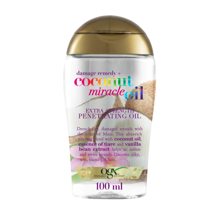 Coconut Miracle Oil Aceite Extra Fuerte Nutritivo Cabello Seco y Dañado
