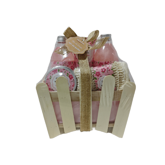 Set de Baño 5 Piezas Flor de Cerezo