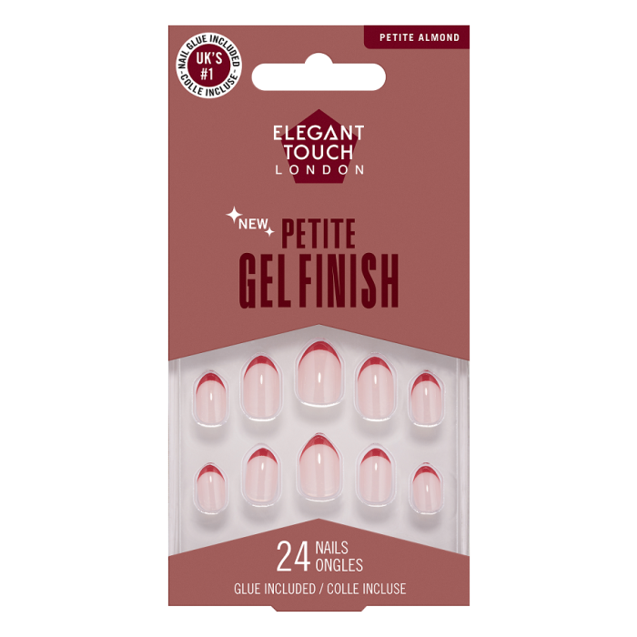 Petite Gel Finish Red Tips Uñas Postizas Edición Limitada