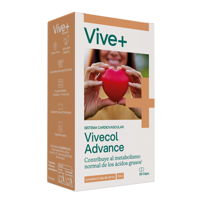 Vivecol Concentrado de Salud Levadura Roja de Arroz Cápsulas Vegetales