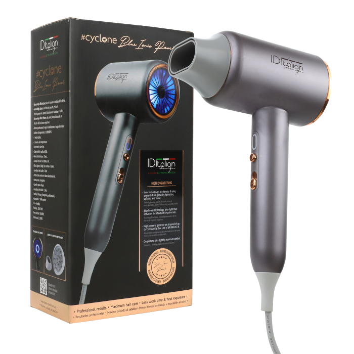 Secador Cyclone Blue Ionic Power Secador Cyclone Blue Ionic Power