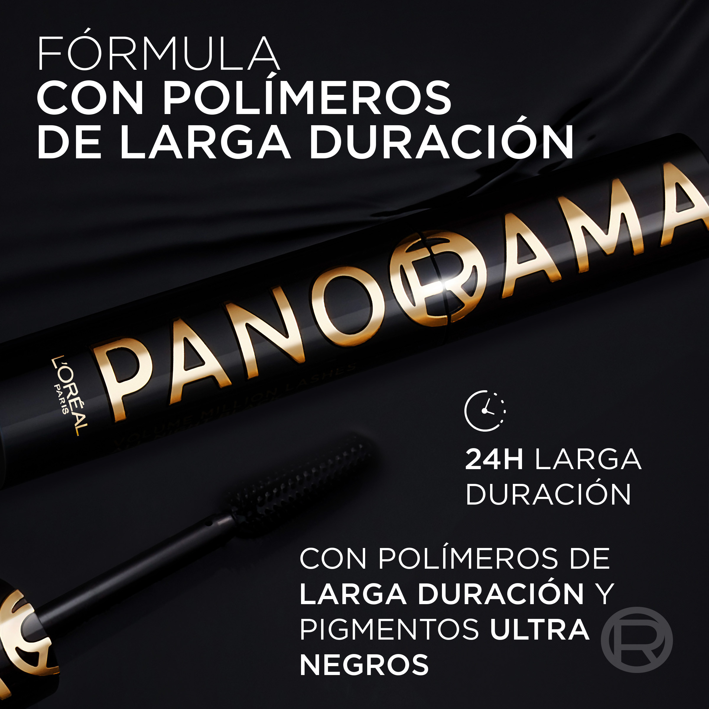 Panorama All Night Black Máscara de Pestañas · detalle 2