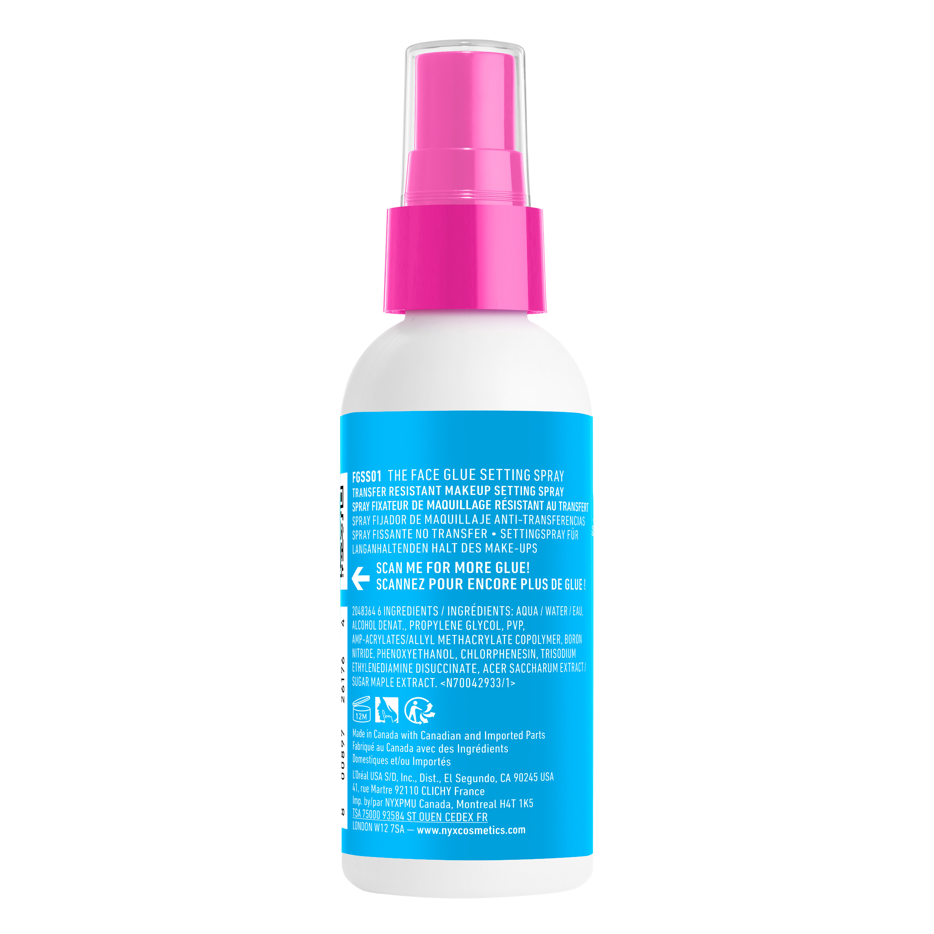 The Face Glue Setting Spray Fijador de Maquillaje · detalle 1