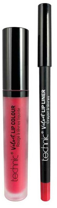 Technic Velvet Lip Kit Perfilador de Labios + Labial Líquido