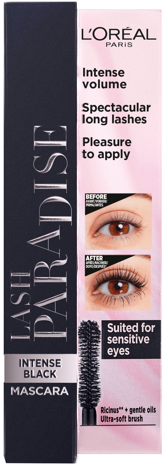 L'Oréal París Lash Paradise Máscara de pestañas