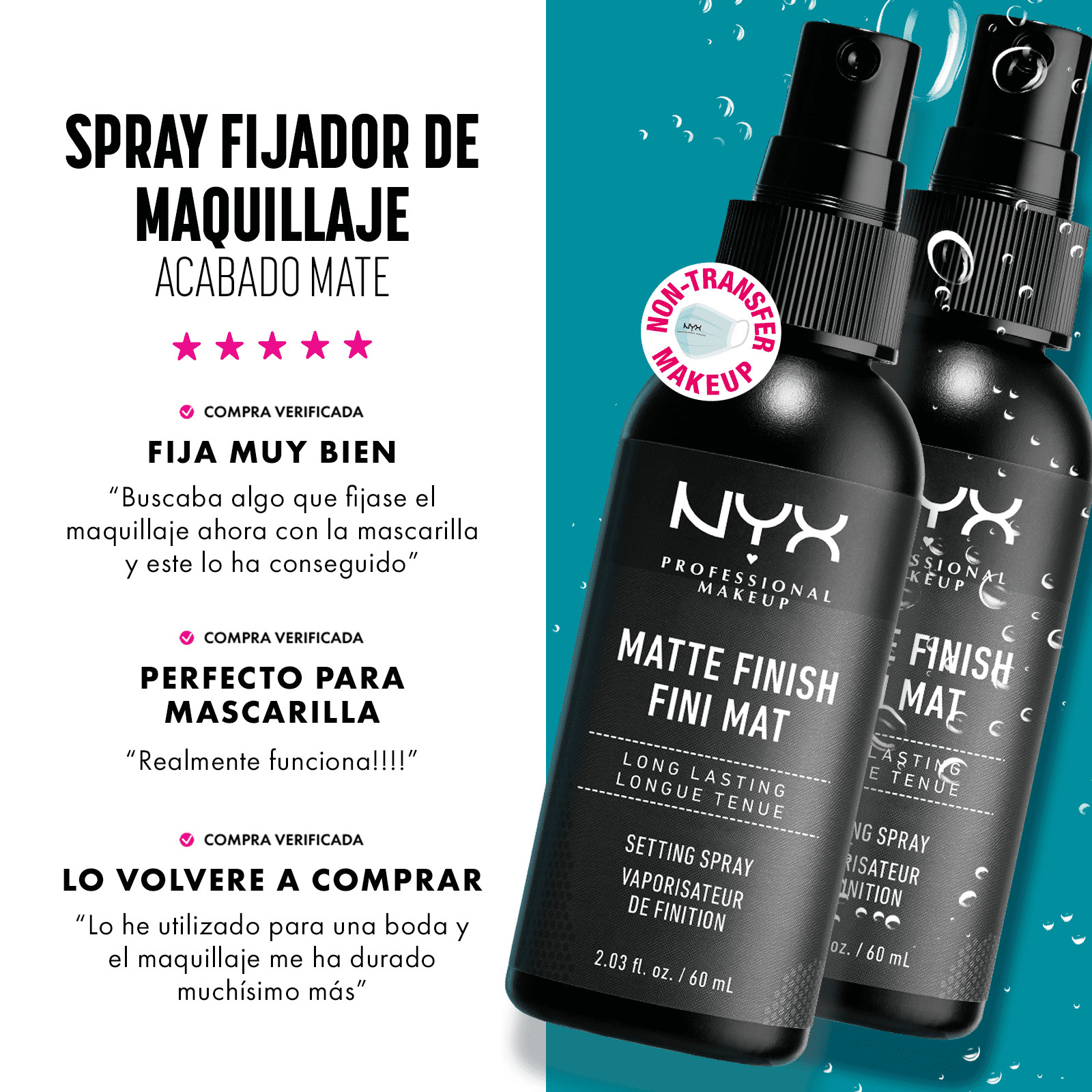 Spray Fijador de Maquillaje Matte Finish · detalle 5