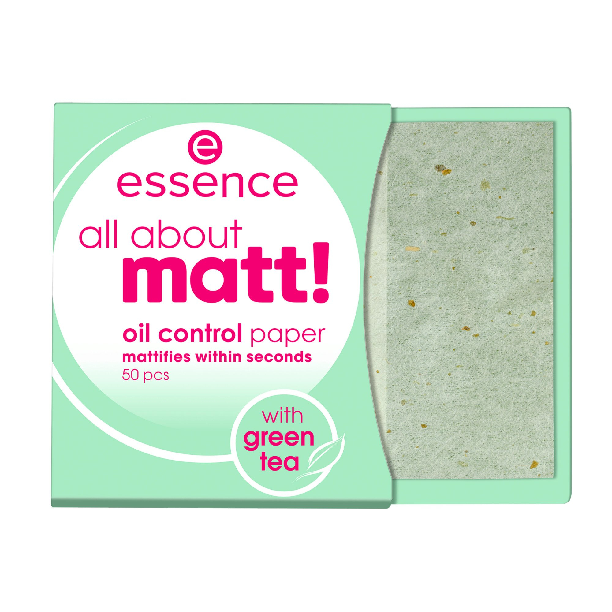 Essence Papeles Matificantes con Té Verde All About Matt Oil Control Paper