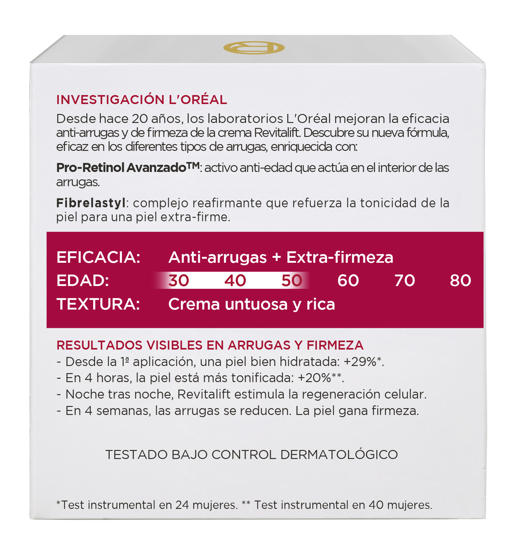 Revitalift Crema de Noche · detalle 4