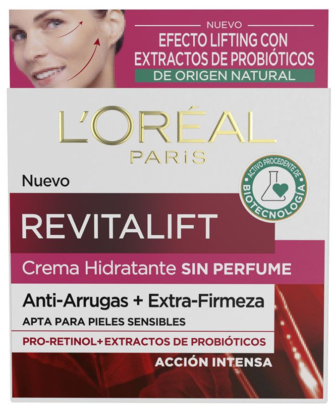 Crema antiarrugas Revitalift sin perfume · detalle 1