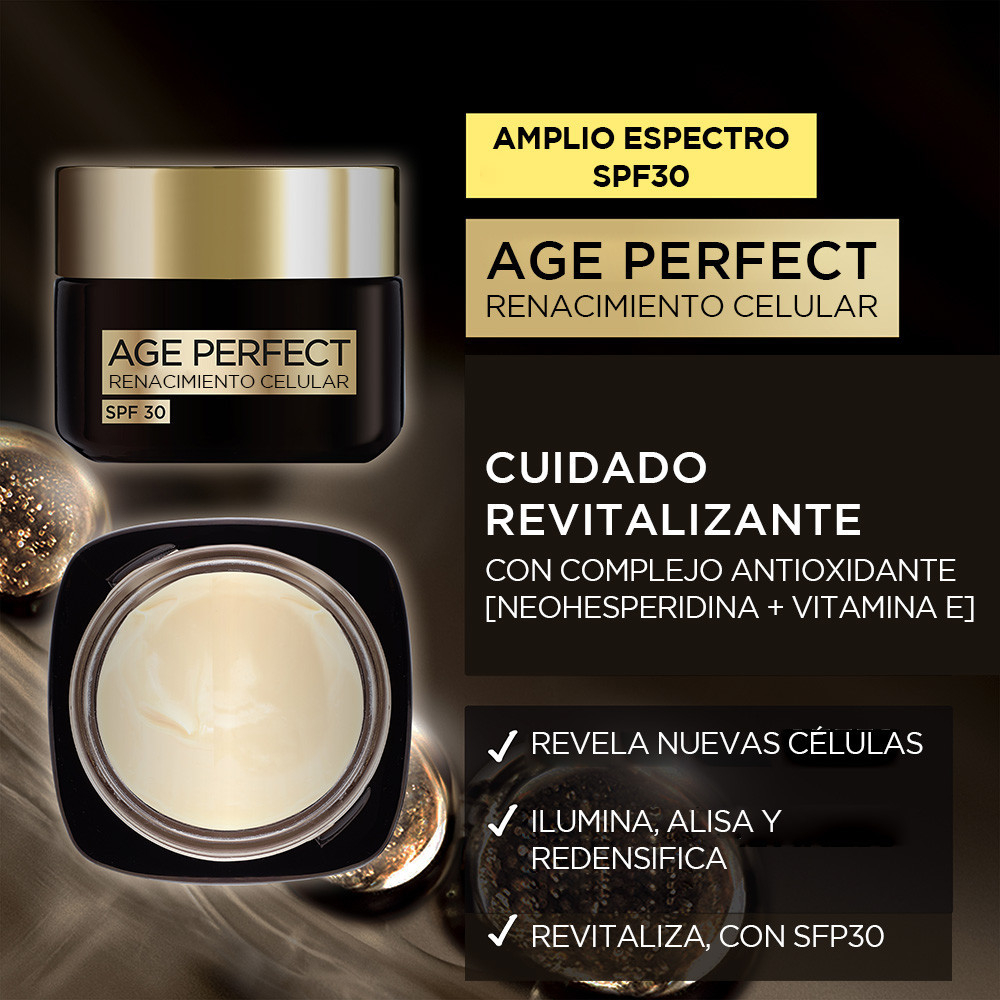 Age Perfect Renacimiento Celular Crema Regeneradora SPF30 con Complejo Antioxidante · detalle 2