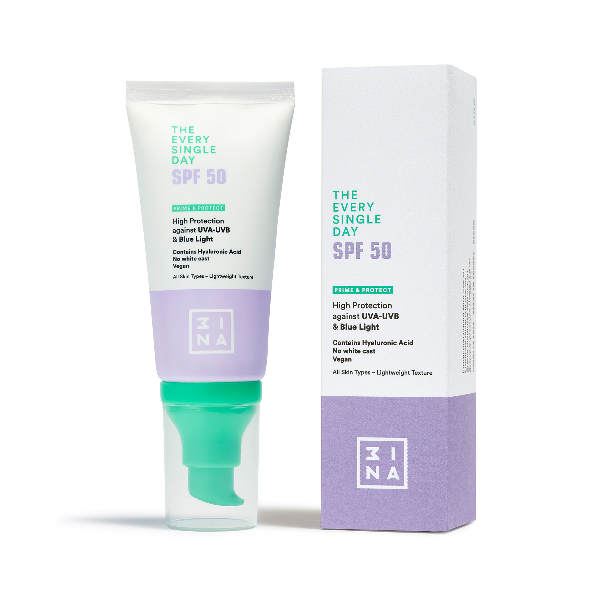 3INA Protector Solar The Every Single Day SPF50