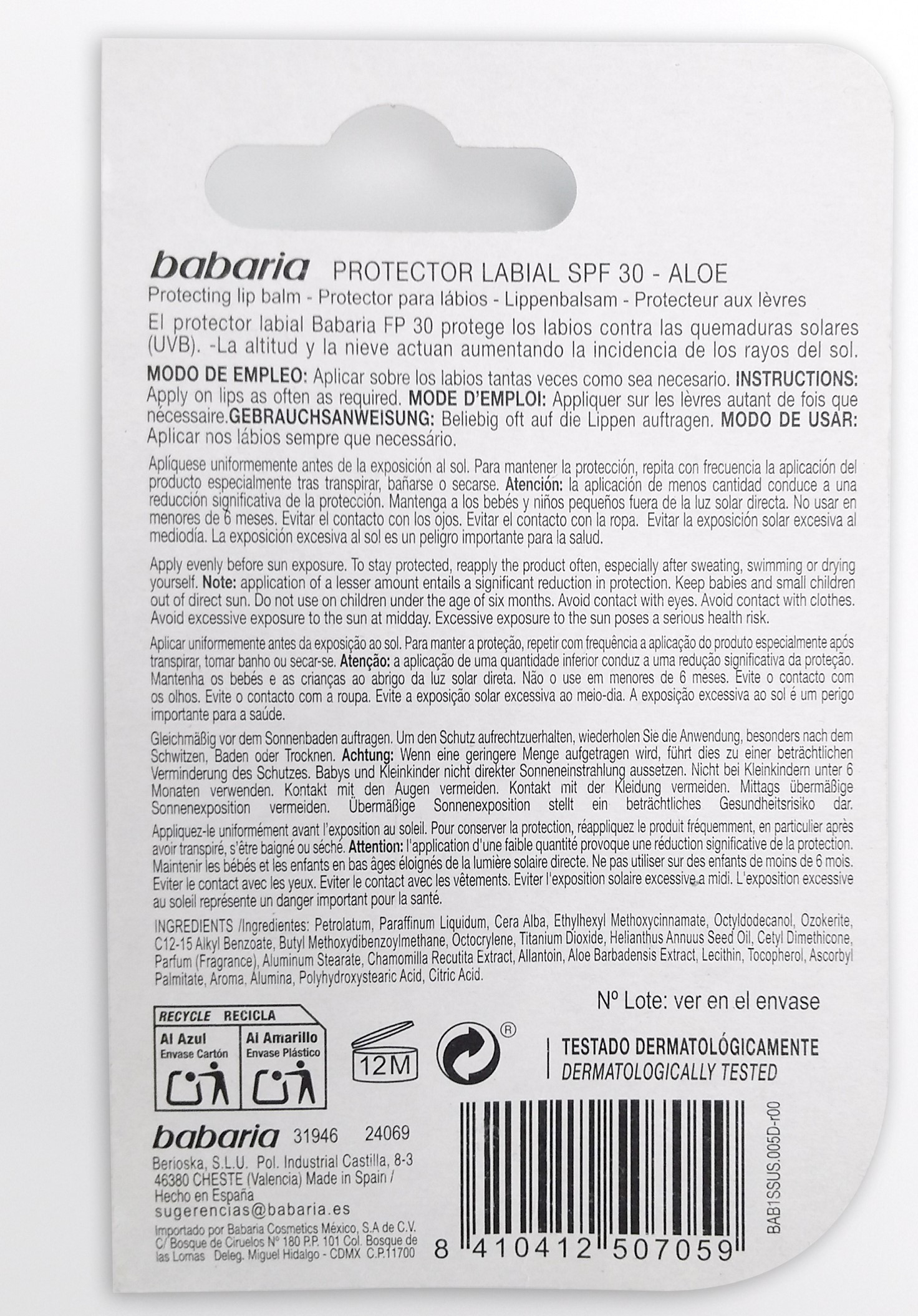 Babaria Protector Labial