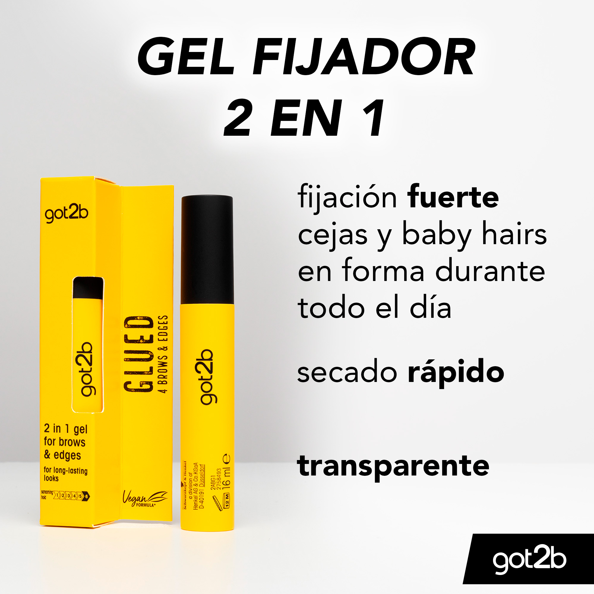 Glued 4 Brows & Edges Gel para cejas · detalle 3