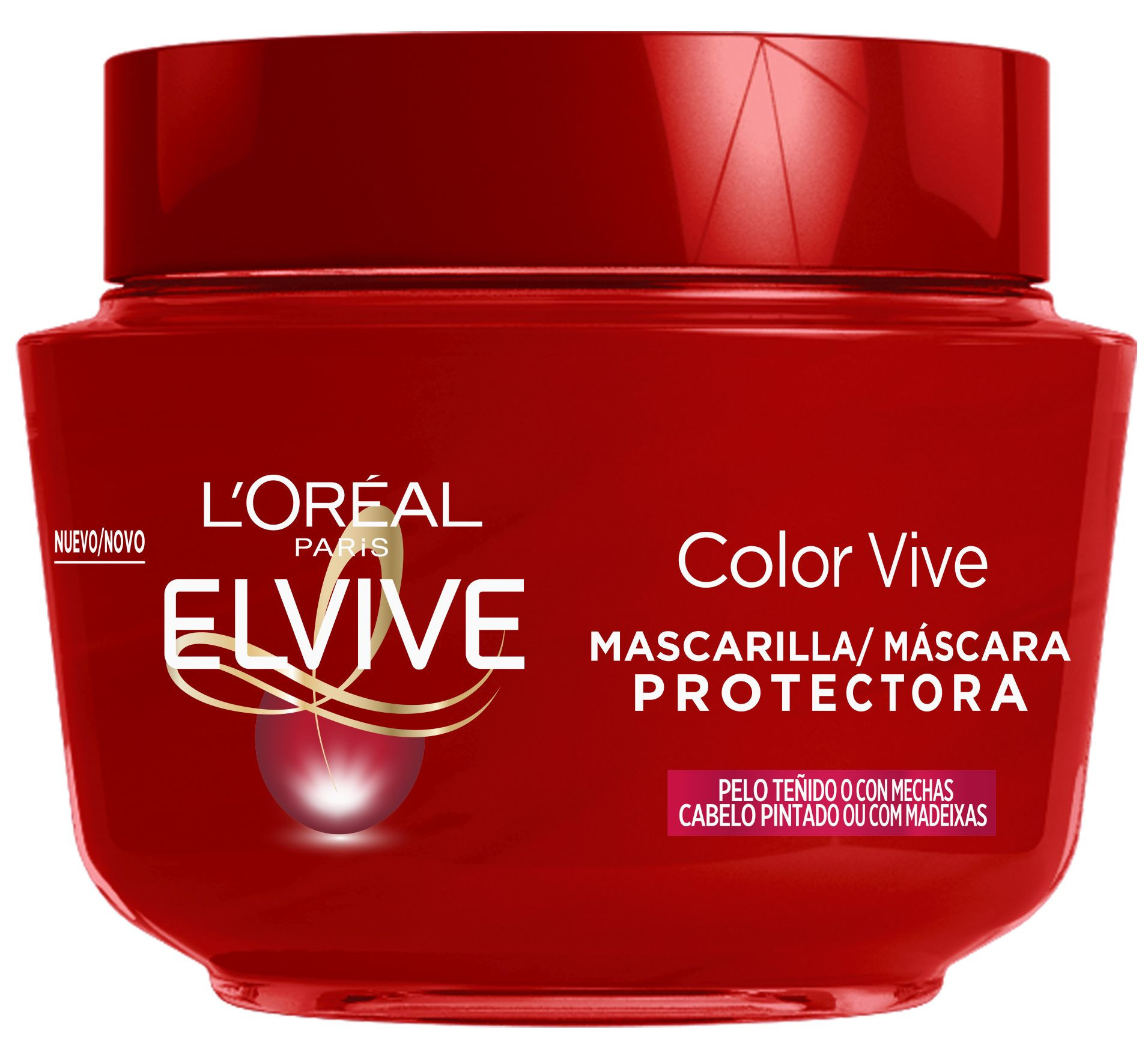 L'Oréal París ELVIVE Color Vive Mascarilla Protectora para Pelo Teñido