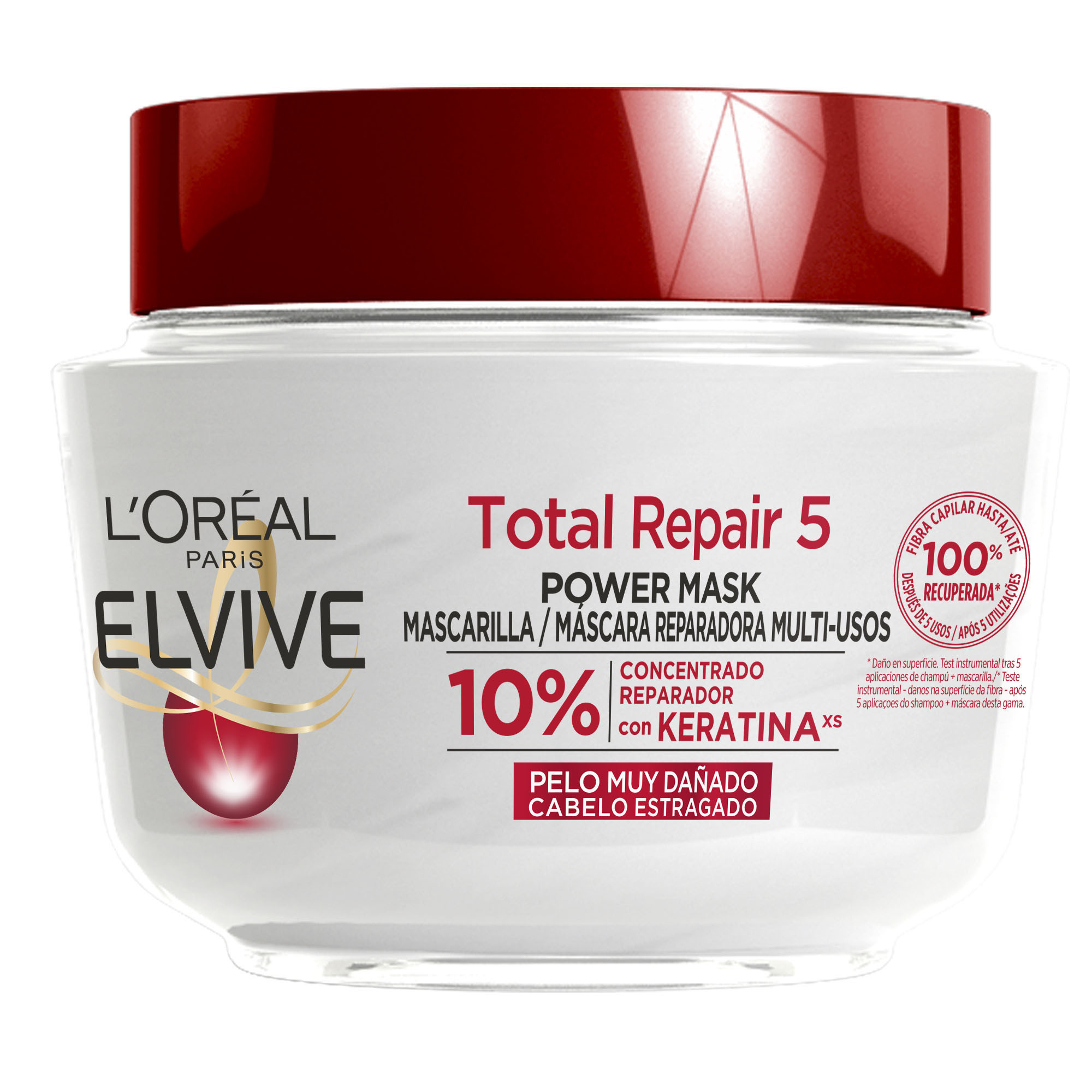L'Oréal París Elvive Total Repair 5 Mascarilla Reparadora para Pelo Dañado