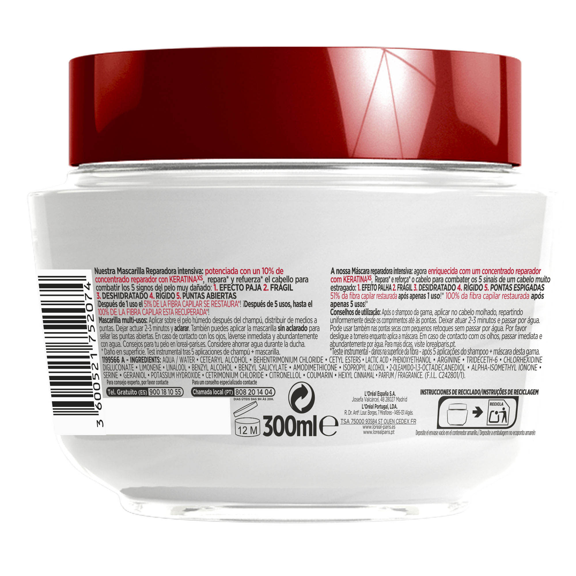 Elvive Total Repair 5 Mascarilla Reparadora para Pelo Dañado · detalle 1
