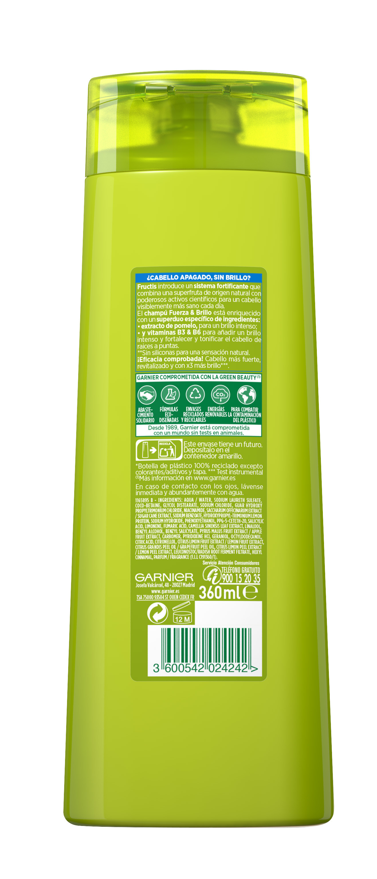 Fructis Fuerza Y Brillo Champú Fortificante · detalle 1