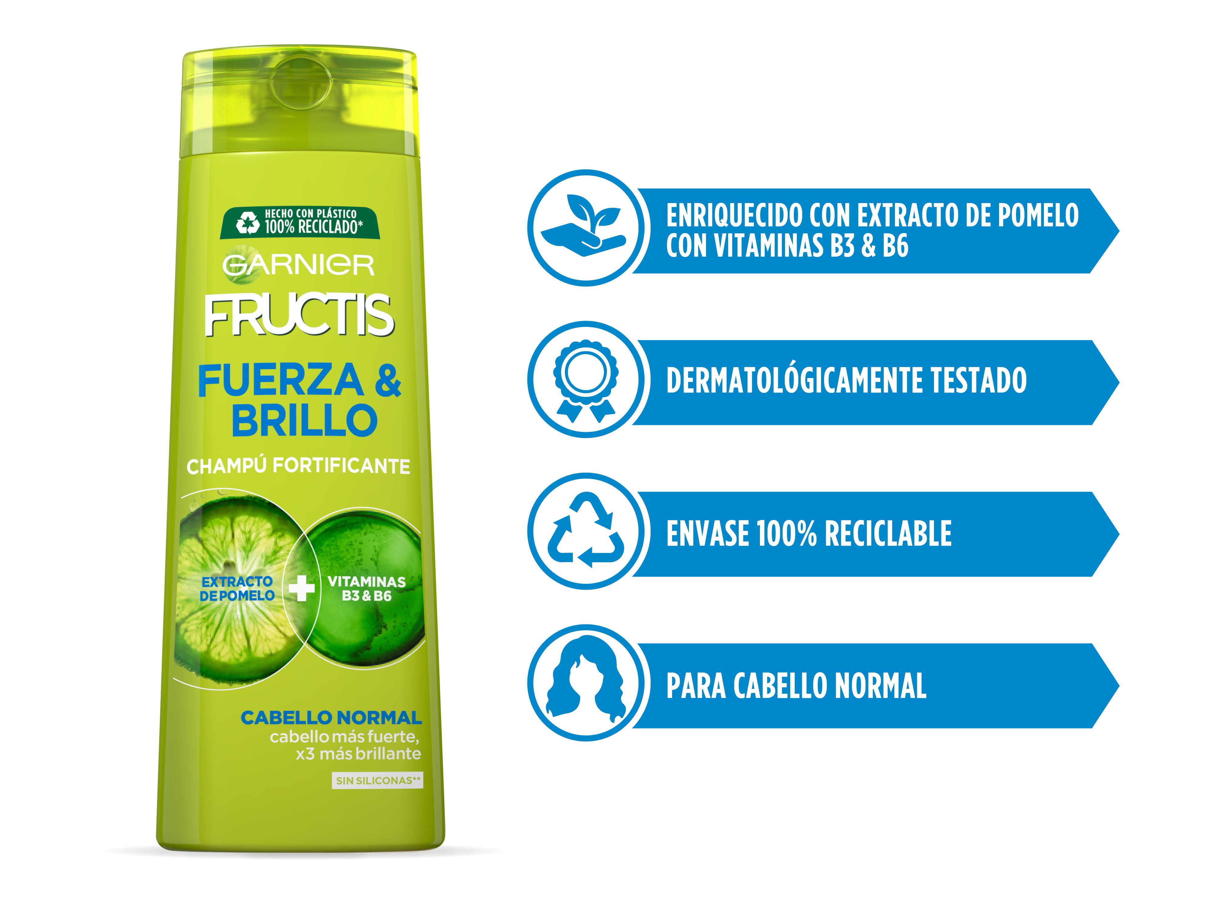 Fructis Fuerza Y Brillo Champú Fortificante · detalle 2