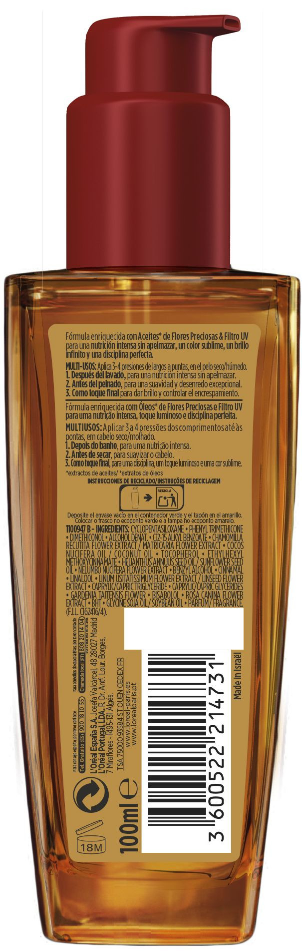 ELVIVE Aceite Extraordinario · detalle 1