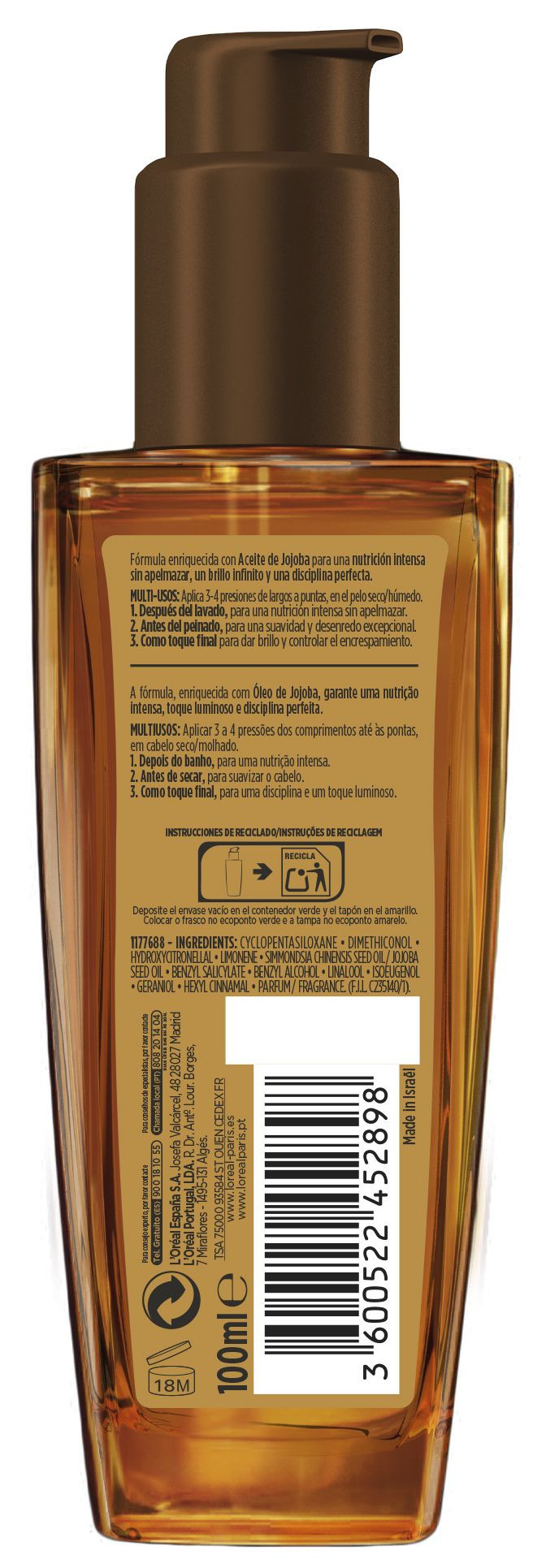 ELVIVE Aceite Extraordinario Cabello Seco · detalle 1