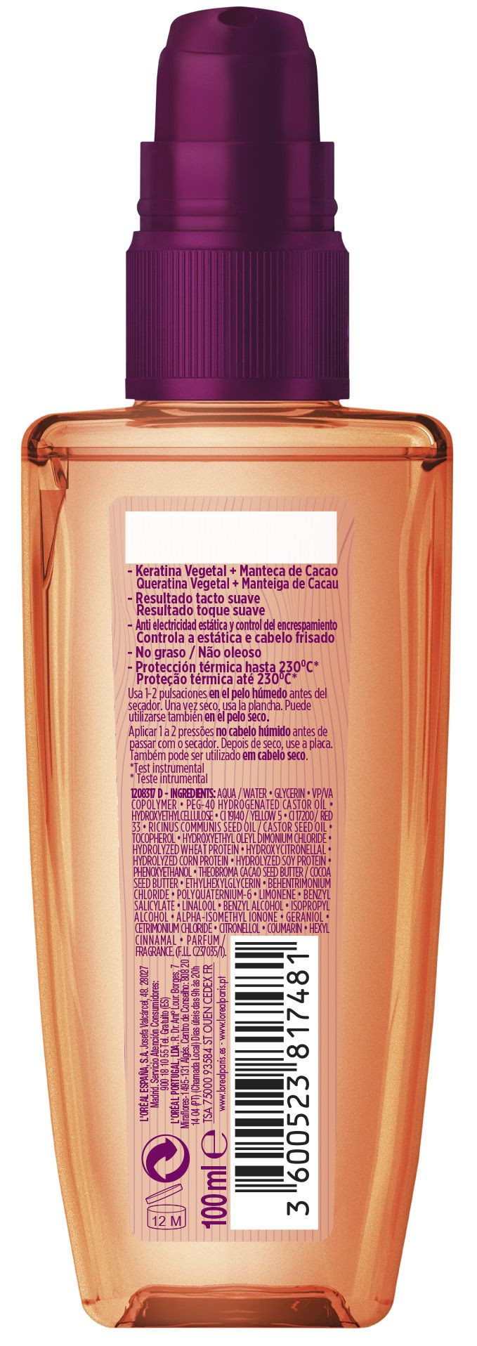 ELVIVE Dream Long Stop Frizz Sérum anti-encrespamiento sin aclarado · detalle 1