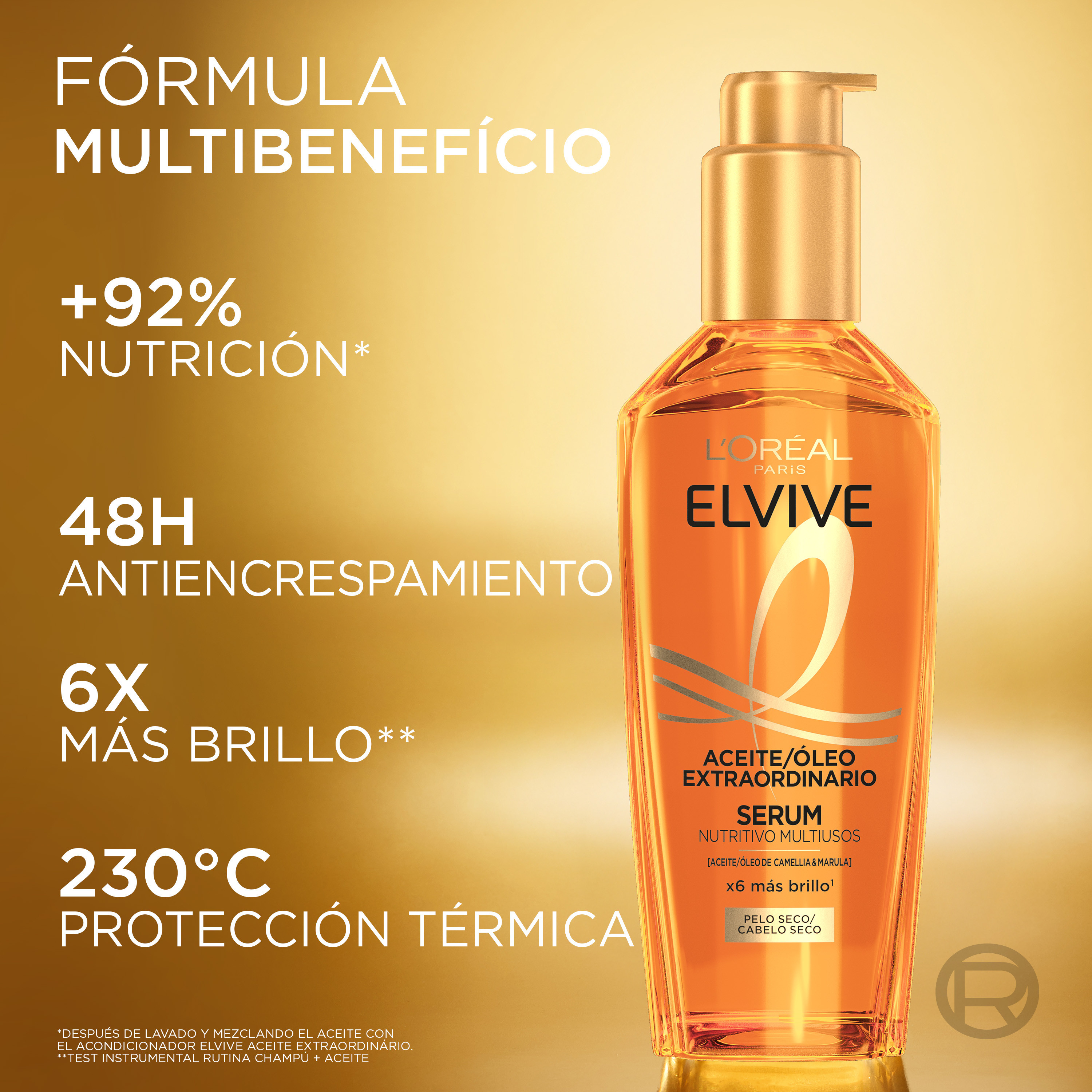 ELVIVE Aceite Extraordinario Tratamiento de uso universal · detalle 2