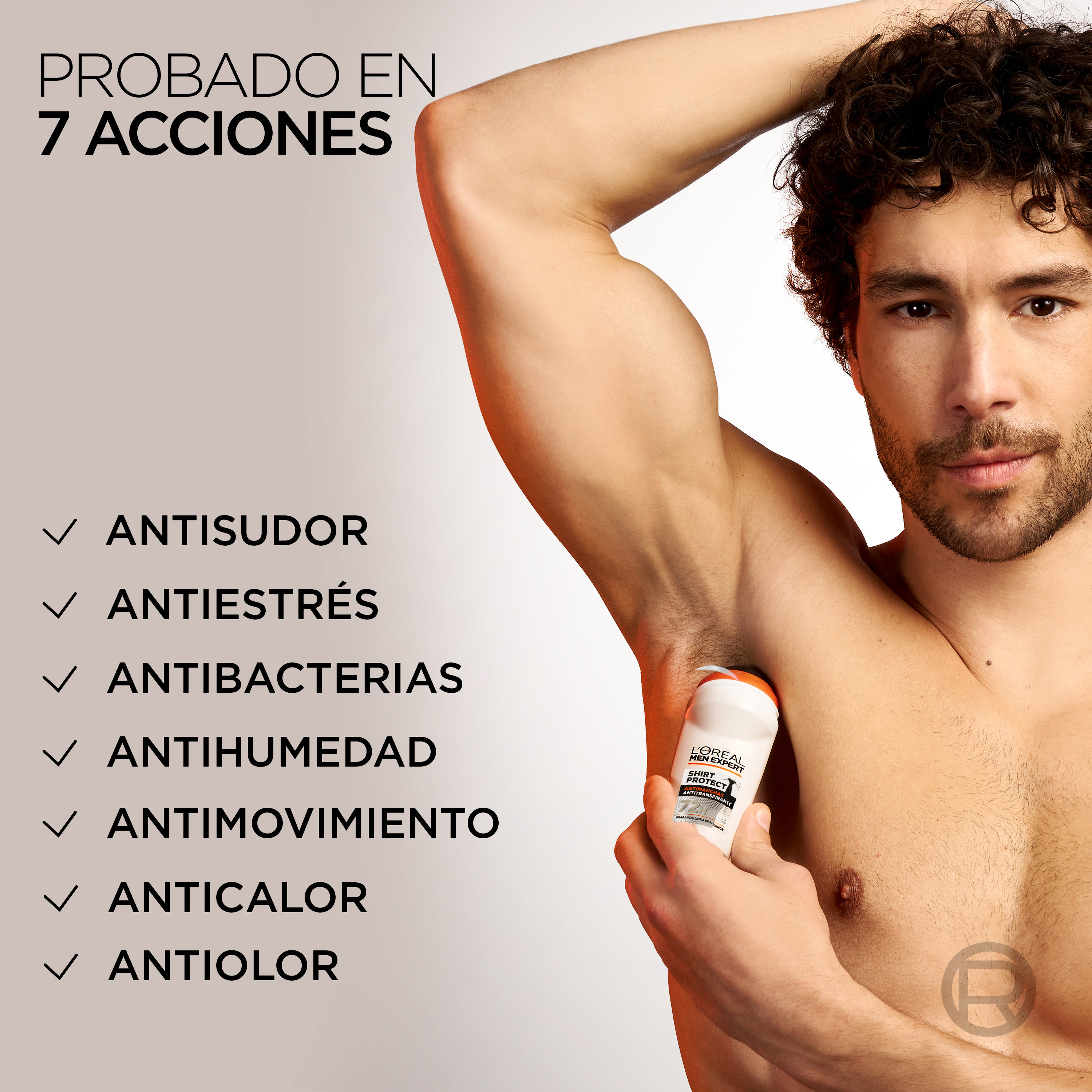 Men Expert Shirt Protect Desodorante Roll-On Anti-transpirante 48h Anti-manchas · detalle 2