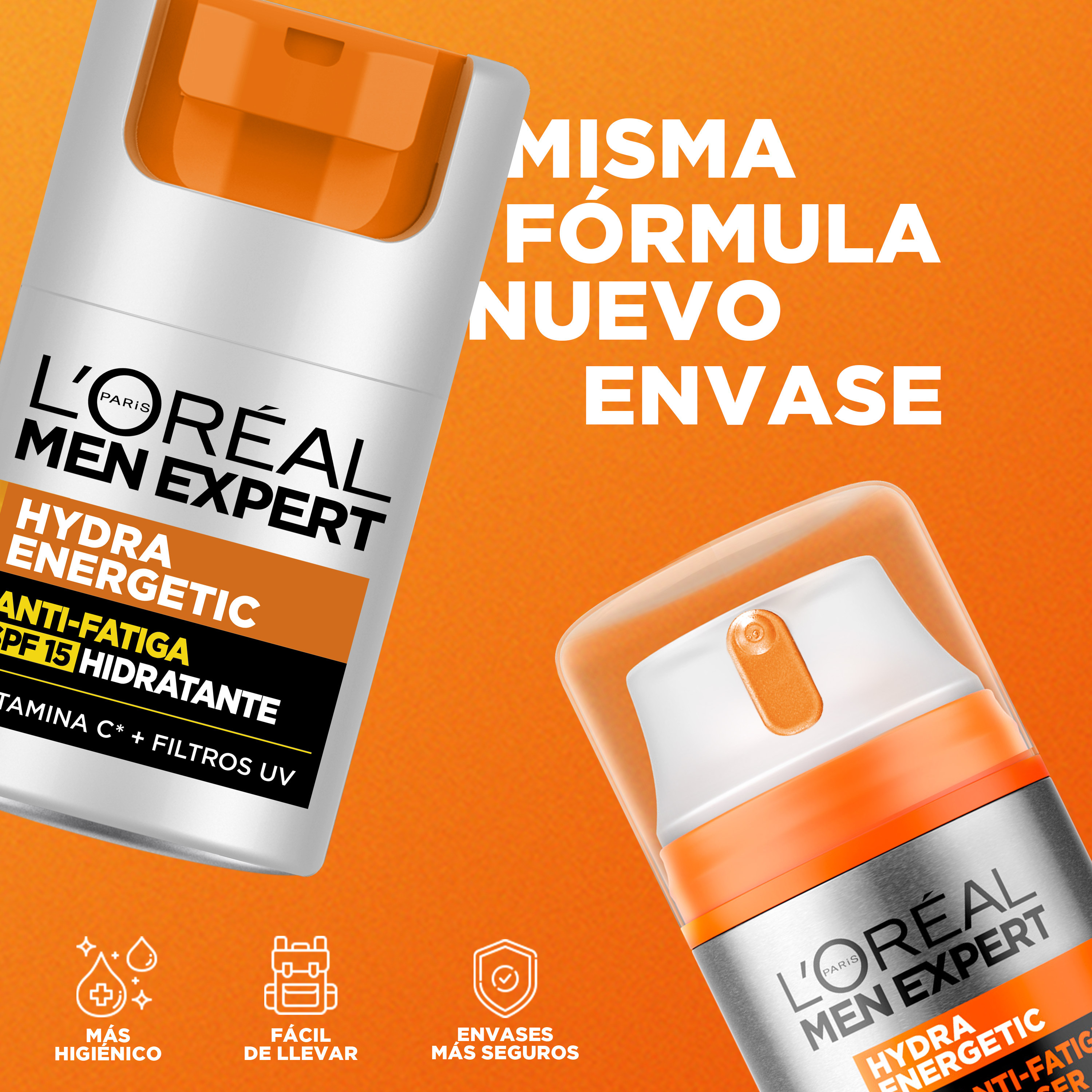 L'Oreal Men Expert Crema Hidratante Anti-Fatiga Hydra Energetic SPF15 · detalle 3