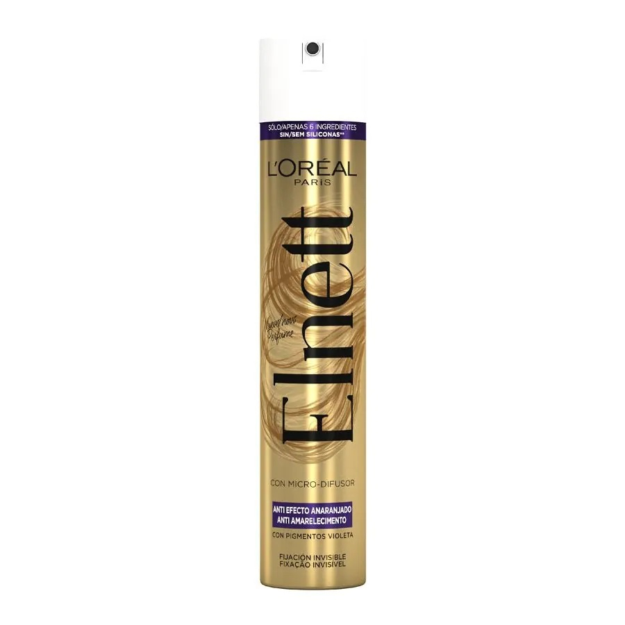 L'Oréal París Elnett Laca Fijación Invisible con Pigmentos Violeta