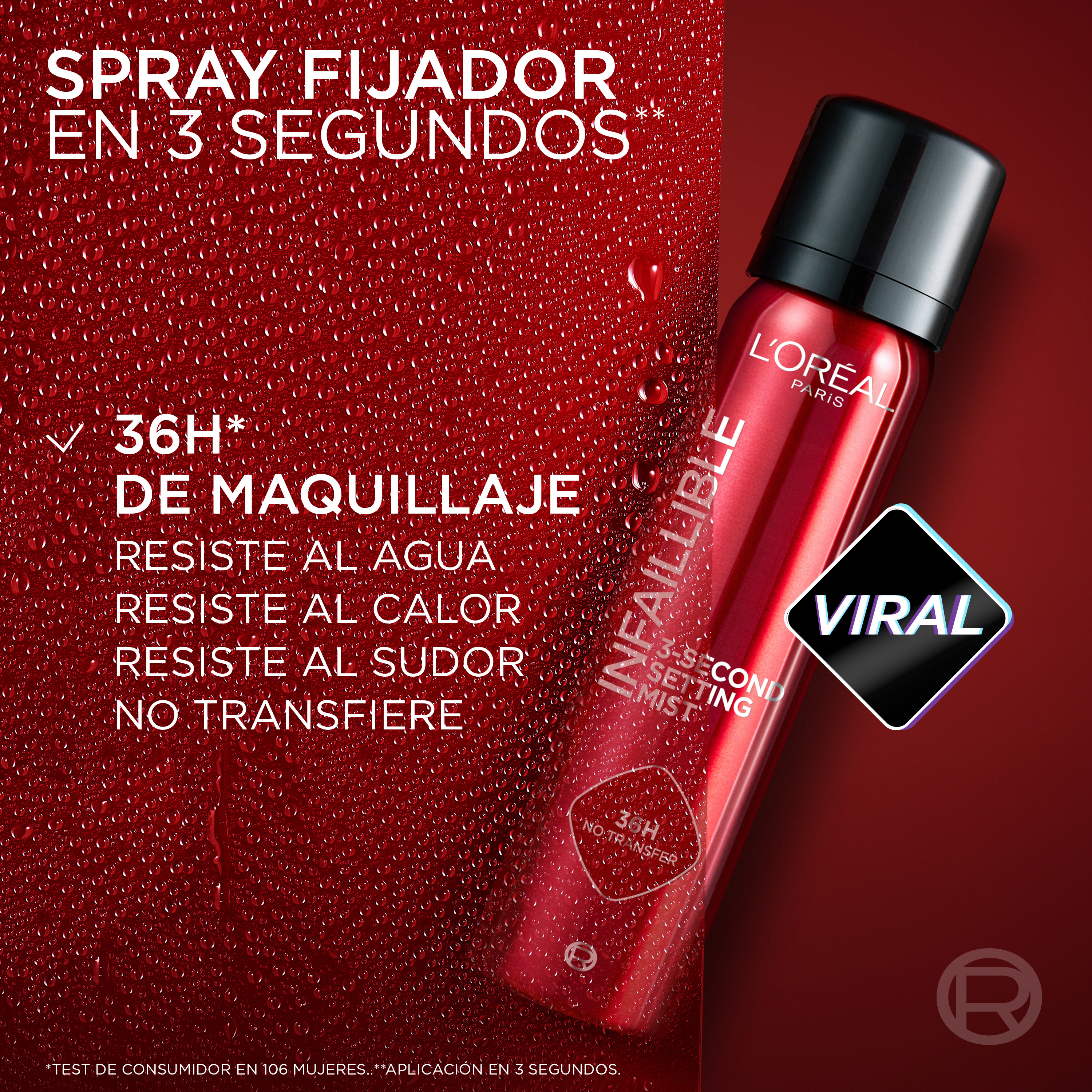 Infaillible Spray Fijador de Maquillaje · detalle 2